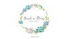 Succulent Logo-Succulent Wreath Logo-Cactus Logo-Floral Logo-Photography Logo-Small Business Logo-Watercolor Logo-Free Font Change
