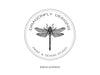 Dragonfly Logo-Grasshopper Logo-Hand drawn Logo-Etsy Logo-Photography Logo-Business Logo-Boutique Logo-Free Font Change