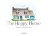 Home Logo-House Logo-Cottage Logo-Barn Logo-Farmhouse Logo-Real Estate Agency Logo-Real Estate Agent Logo-Logo Design-Free Font Change