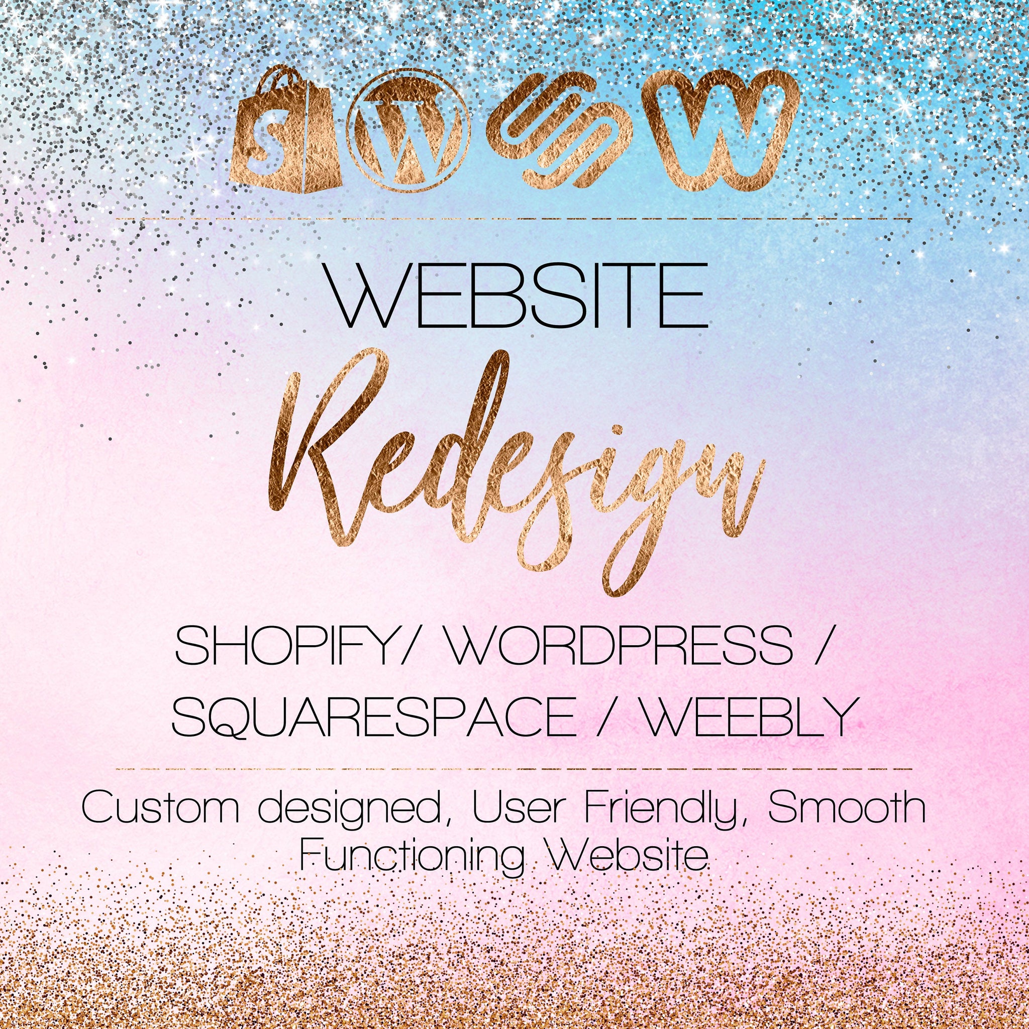Custom Website Redesign – Blog Website Redesign - Photography Website - Portfolio website - Events website – Business Website – E-commerce
