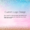 Floral Wreath Logo-Floral Logo-Blue Floral Logo-Flower Logo-Blue Floral Wreath Logo-Blue Flowers Wreath-Watercolor Logo-Free Font Change