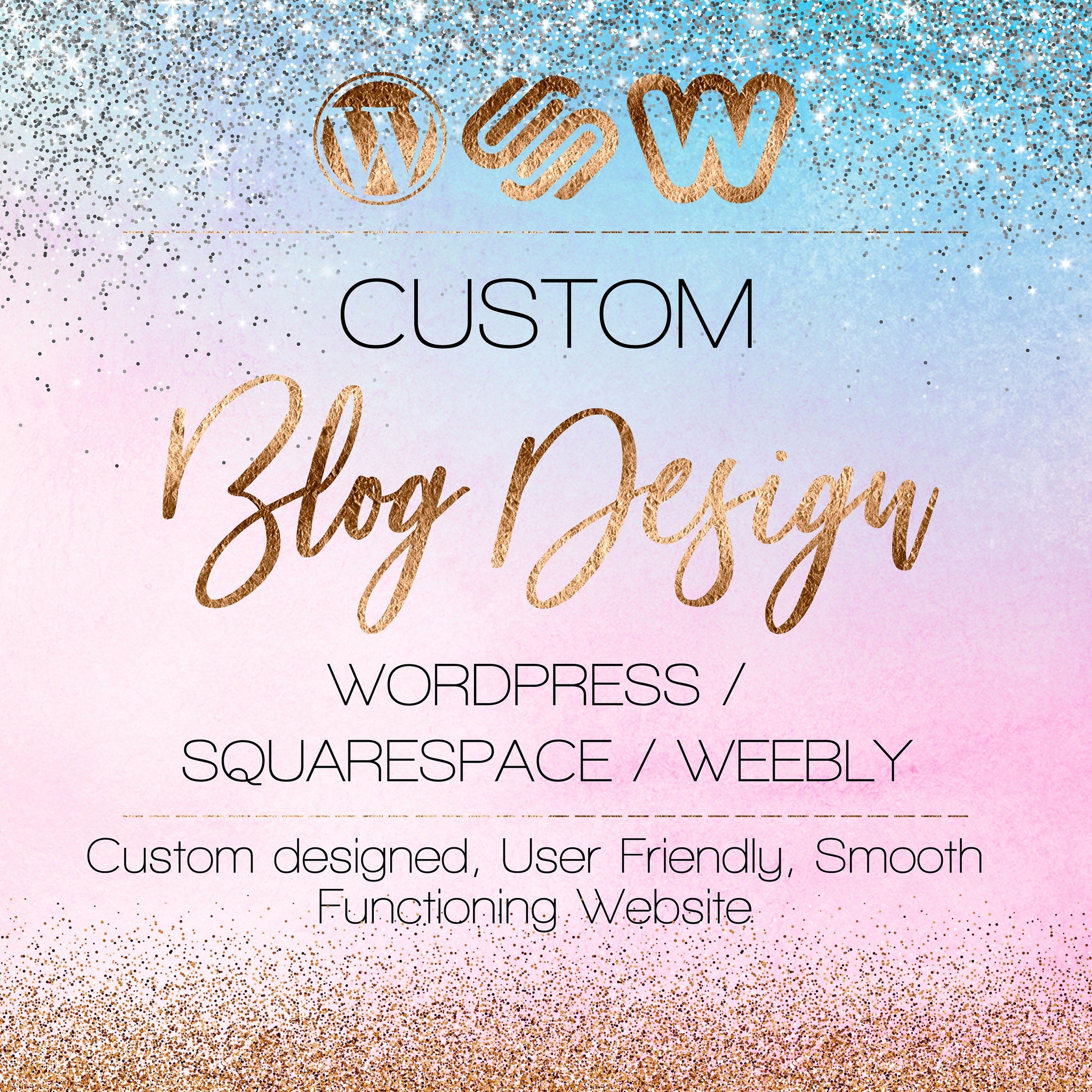 Custom Blog Website Design – Custom Blog Design - WordPress - SquareSpace - Square/Weebly - Events Website - Portfolio - Photography