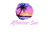 Sunset Beach Logo-Sunset Ocean Logo-Palm Tree Logo-Beach Store Logo-Nautical Logo-Sea Logo-Watercolor Logo-Boutique Logo-Free Font change