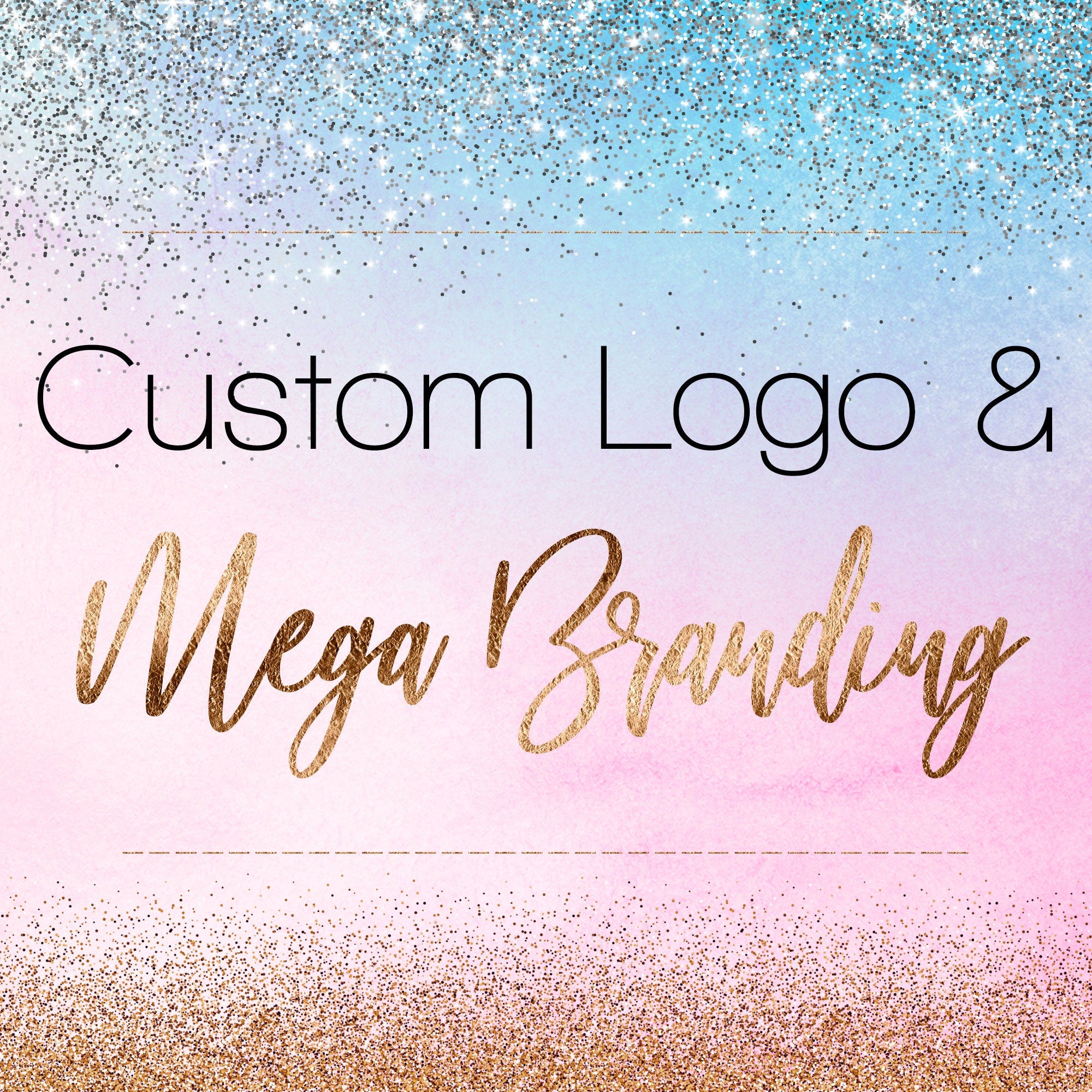 Custom Logo Design-Hand lettered logo-Business logo-Blog logo-Feminine Logo-Mega Branding Package Design-Instagram Branding-Thank You  Card
